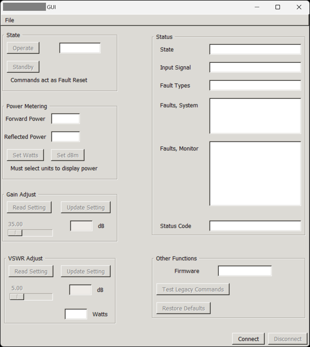Graphical User Interface